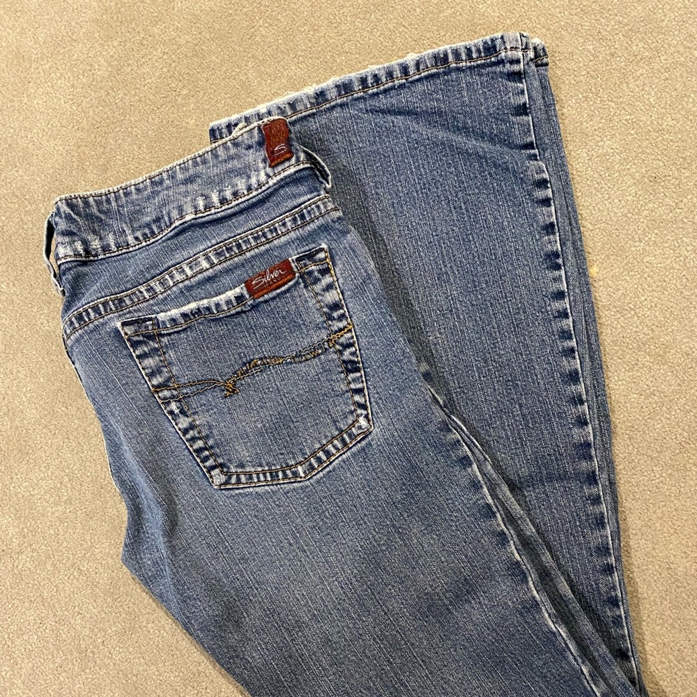Womens Vintage Silver Jeans
